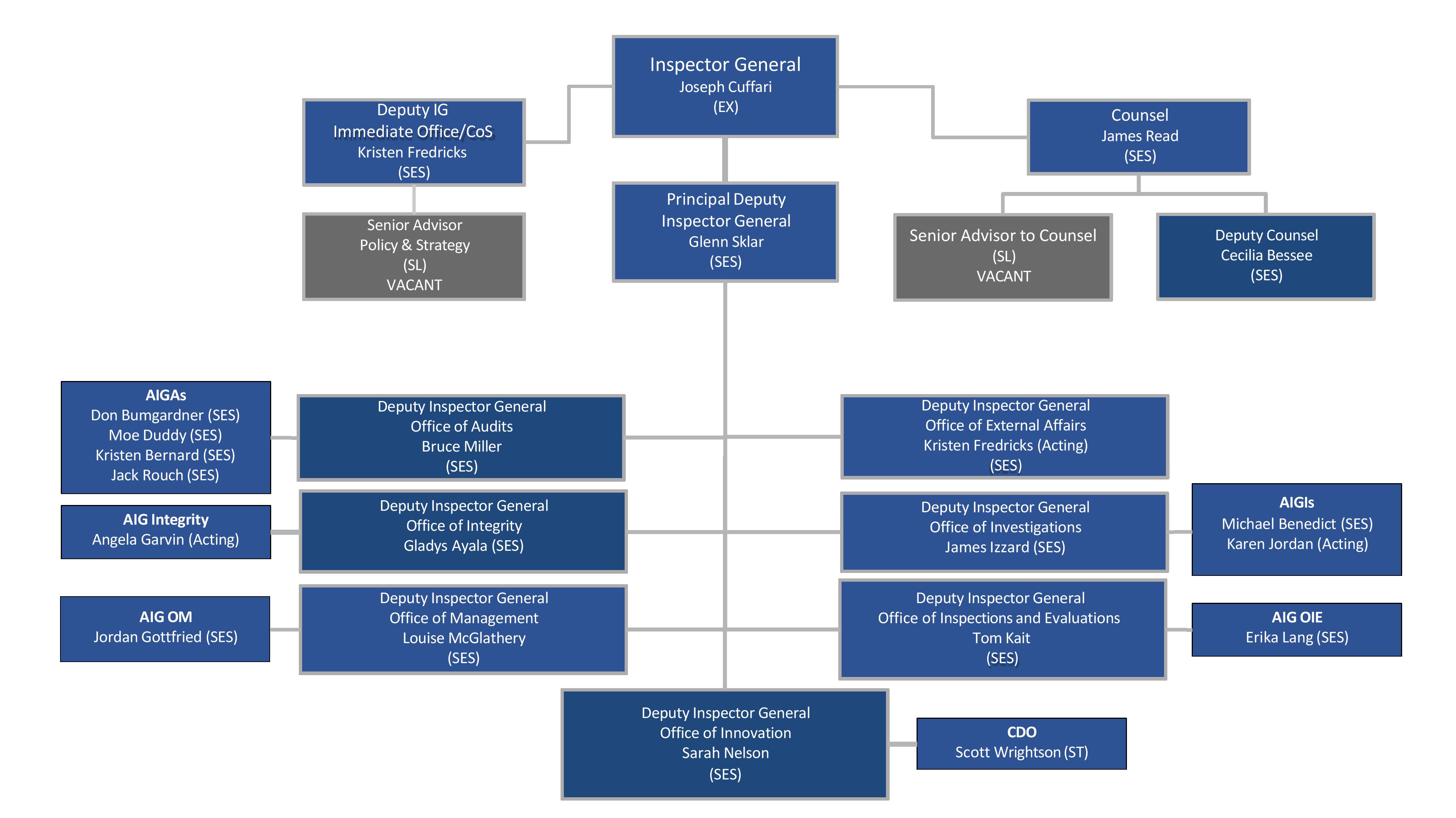 DHS OIG Organization Chart